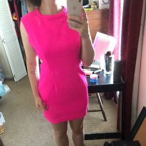 Hot pink. Night out dress. Barely worn.